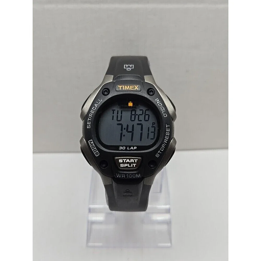 Timex Ironman Classic 30 Lap Watch 40mm Indiglo WR100M New Battery Quartz Mens